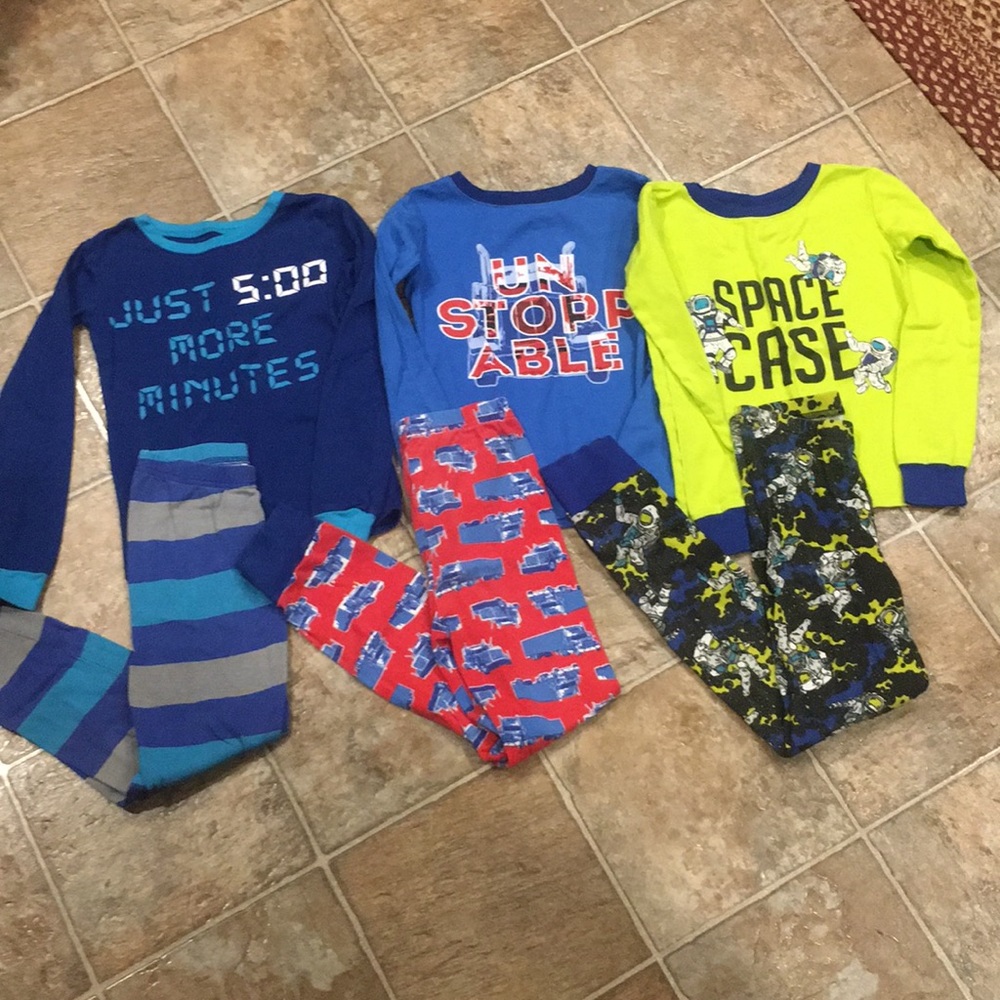 6 Pieces - 3 Sets Boys Sz 8 Children’s Place PJs